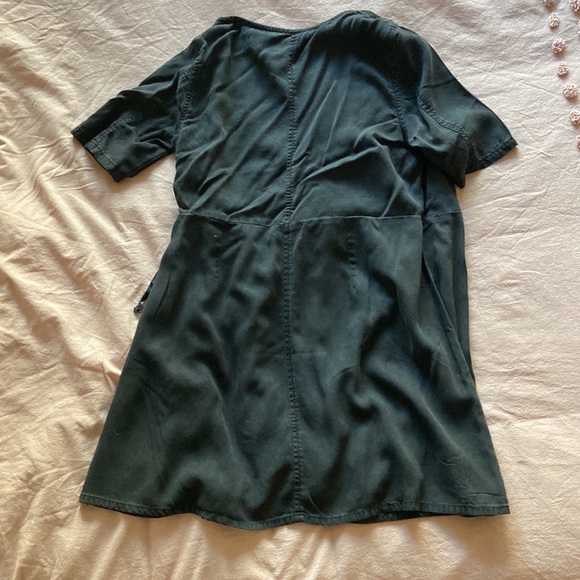 ASOS Design soft denim wrap smock dress - Picture 5 of 7